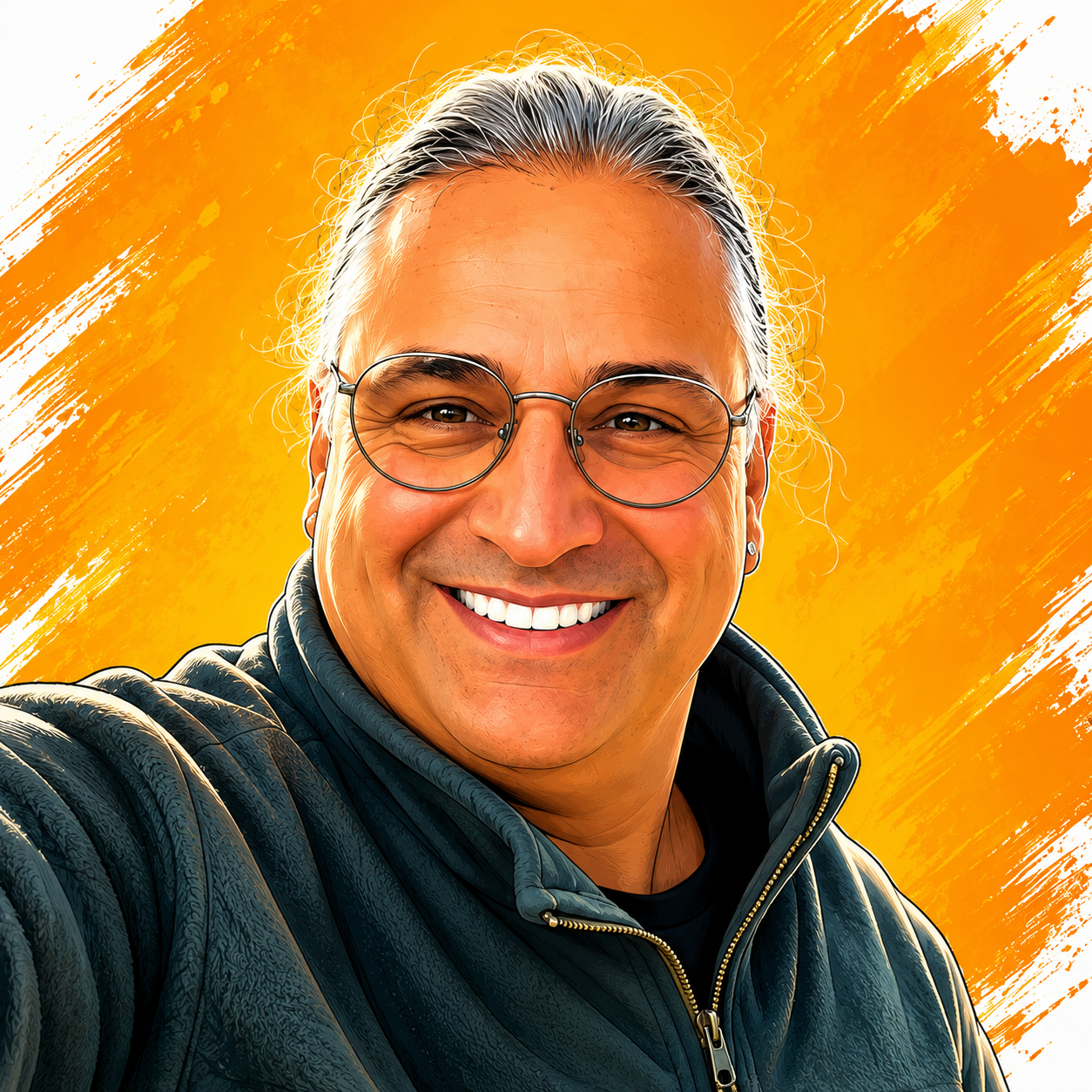 Illustrated portrait of Gokhan Engin